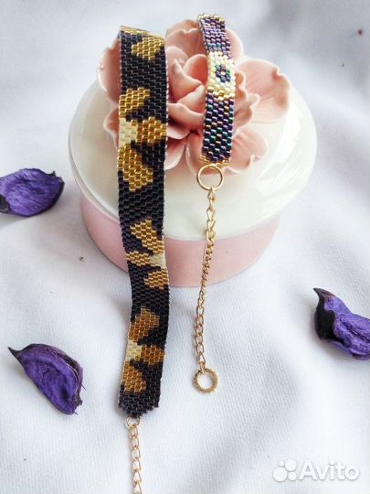 Комплект из бисера ручная работа подарок новый год