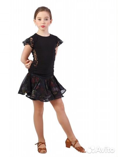 Комплект для бальных танцев(юбка+блузка+брюки)