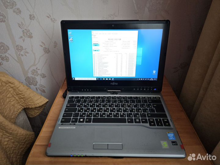 Ноутбук трансформер сенсорный fujitsu t734