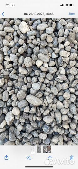Галька речная фр 20-40