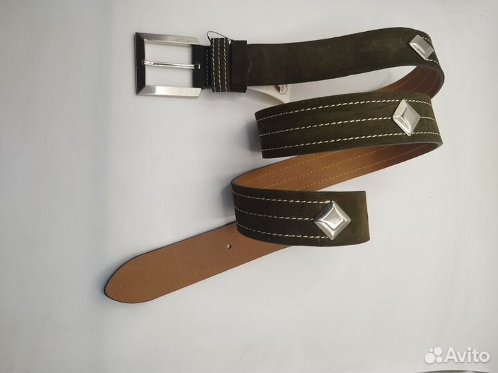 Ремень женский замшевый