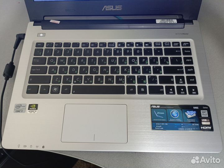 Asus металл, 14, core i7, gt635, 8gb, ssd+hdd