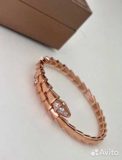 Золотой браслет Bvlgari serpenti viper 585/750