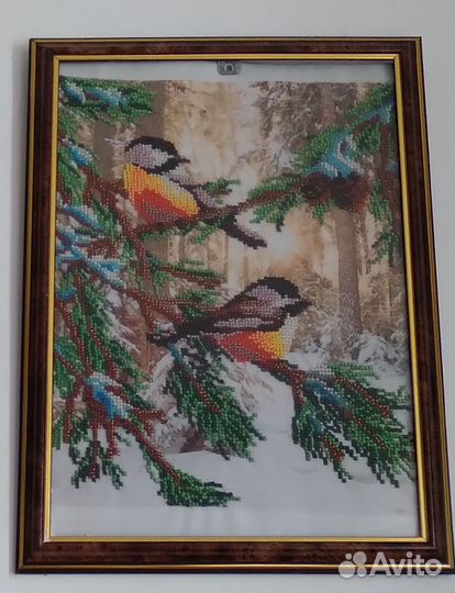 Картина зимний пейзаж