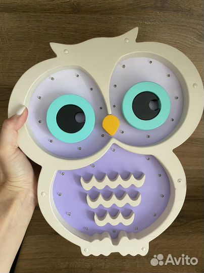 Сова ночник абсолютно новая ручная работа