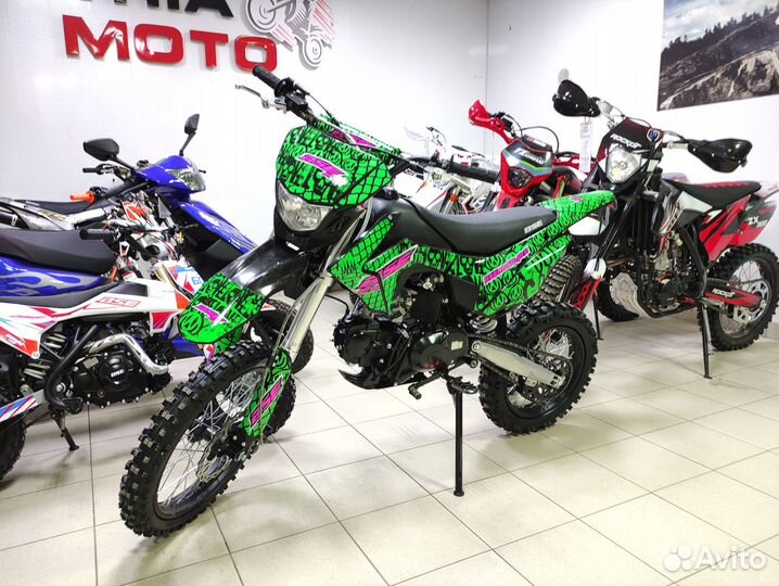 Питбайк BSE EX 125E 17/14 Max13 Green Pink