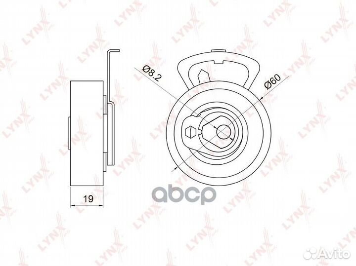 Ролик натяжной ремня грм PB1055 lynxauto