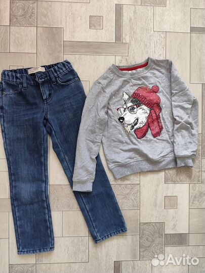 Вещи пакетом для девочки 110 116 размер