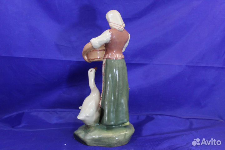 Супер Редкость антиквариат Статуэтка Гусятница Пти