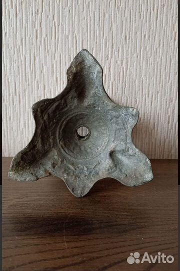 Основание для керосиновой лампы. Шпиатр. 19век