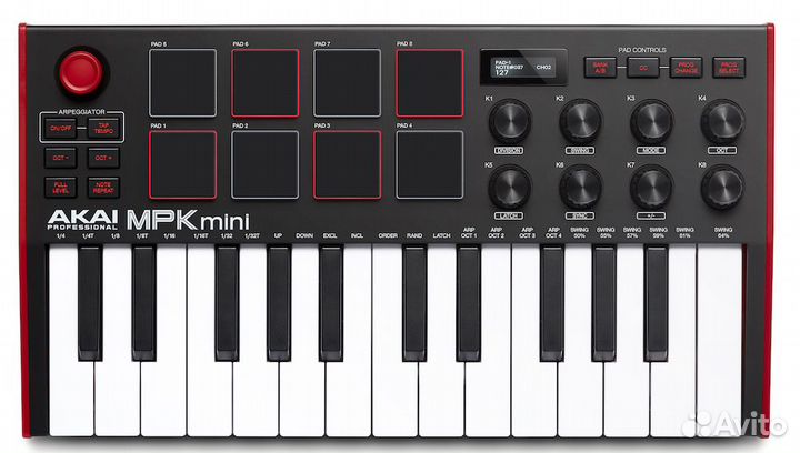 Миди клавиатура Akai PRO MPK Mini MK3