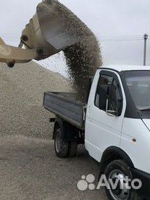 Песок щебень доставка газель