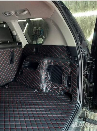 3D Коврик в багажник из экокожи Toyota LC Prado