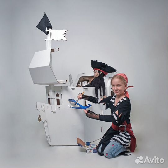 Корабль из картона