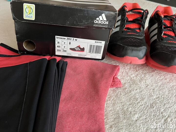 Adidas фитнес комплект S-M кроссовки 39 оригинал