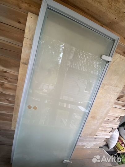 Дверь стеклянная 200 80