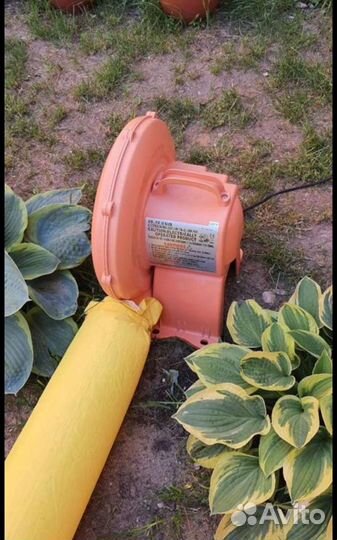 Детский надувной батут с горкой