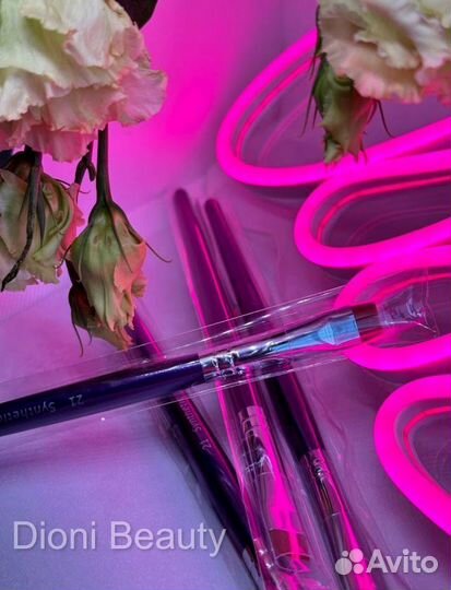 Кисти для бровей и ресниц Синтетик/Synthetic