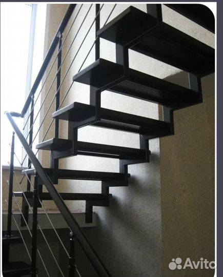 Металлокаркас Лестницы в Коттедж