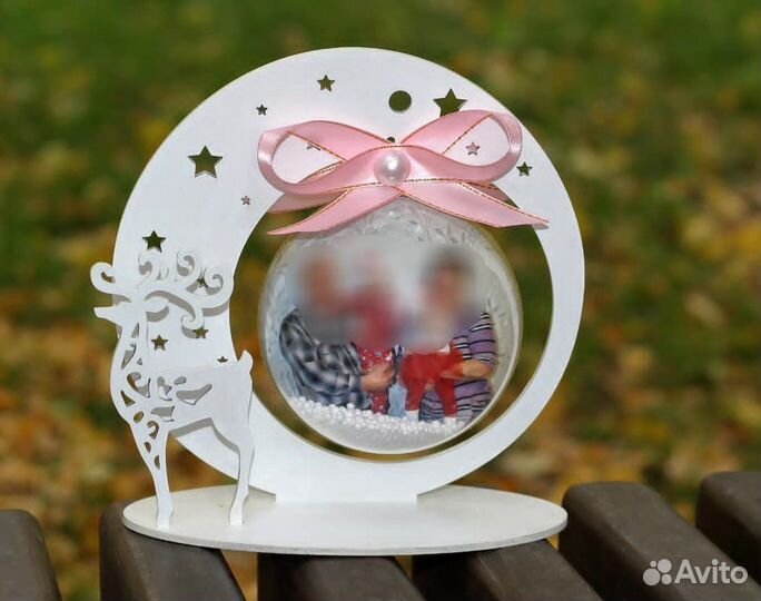 Шар с фото на ёлку