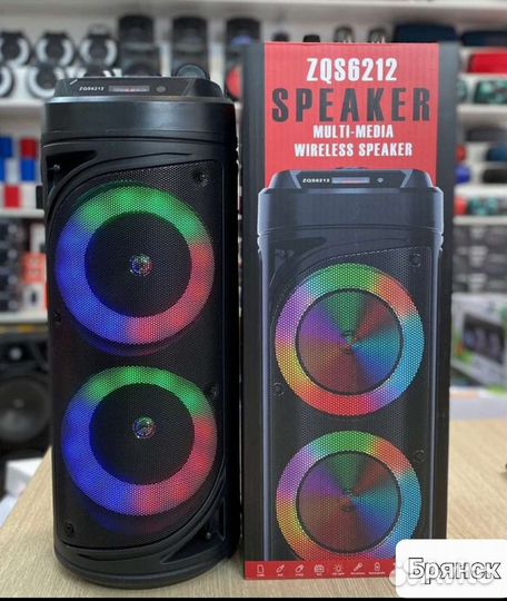 Беспроводная блютуз колонка с микрофоном