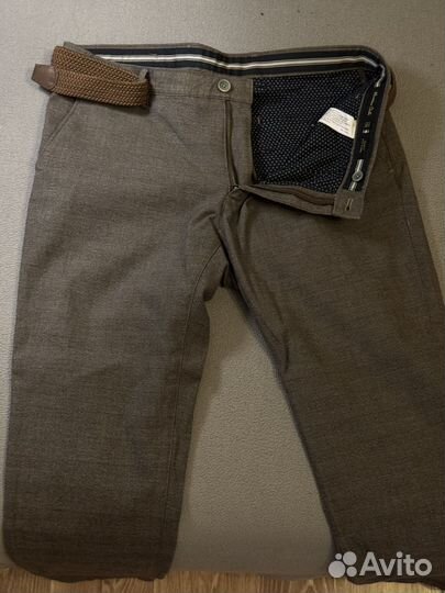 Massimo dutti брюки мужские и плетеный ремень