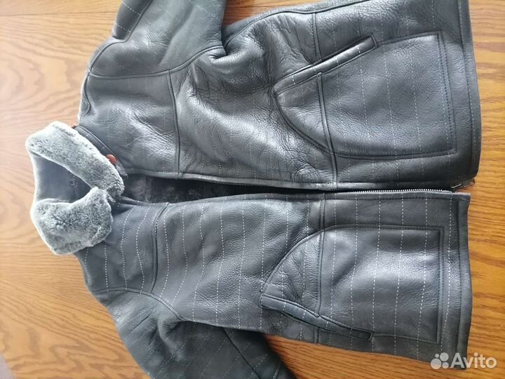 Дубленка натуральная для мальчика, турецкая