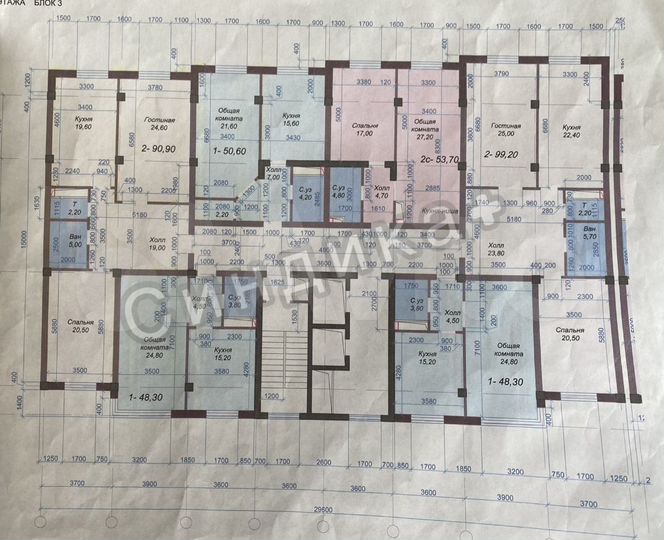 2-к. квартира, 66,6 м², 4/10 эт.