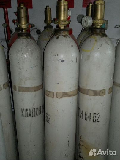 Демонтаж модулей баллонов пожаротушения