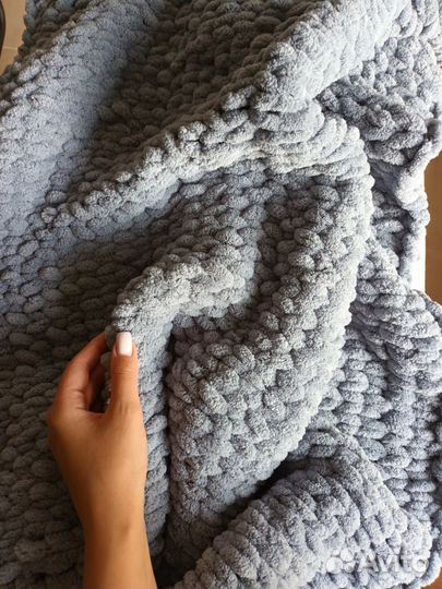 Плед из ализе пуффи