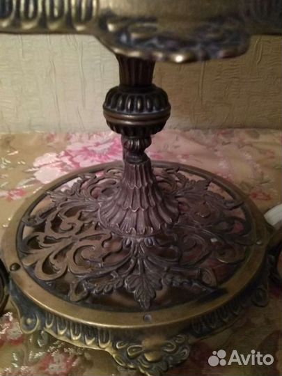 Лампа настольная бронзовая СССР