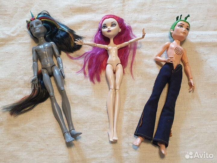 Куклы Monster High Нейтан, Дьюс и Ever Мира Шардс