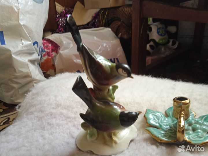 Синички и подсвечник