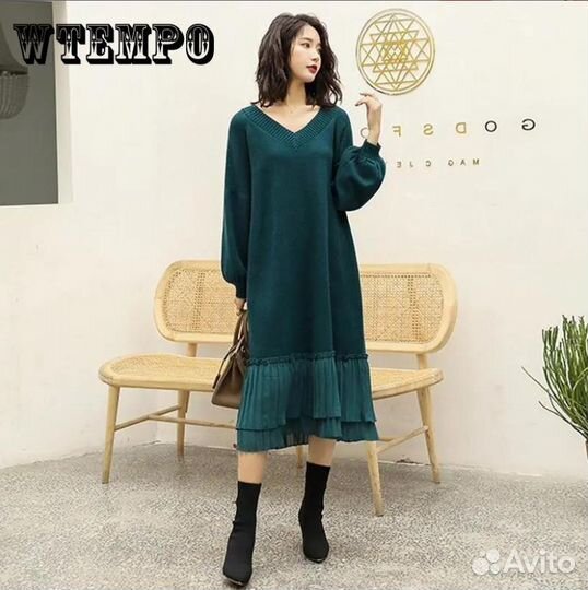 Платье вязаное женское 48, 50 размеры
