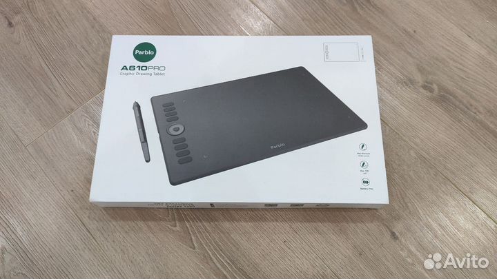 Графический планшет parblo A610 Pro А4 черный