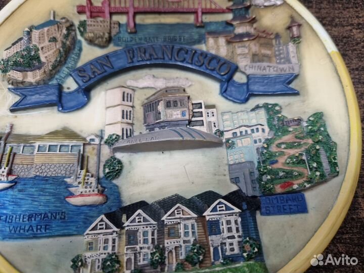 Старинная, Настенная тарелка Сан-Франциско, 14
