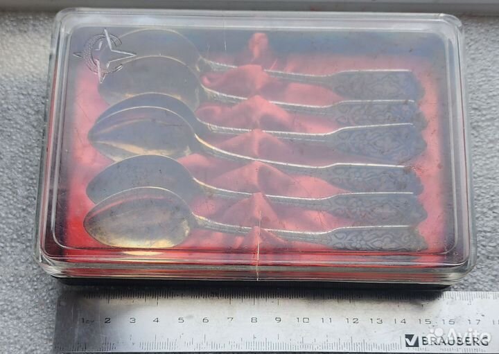 Набор серебряных чайных ложек 875 проба СССР