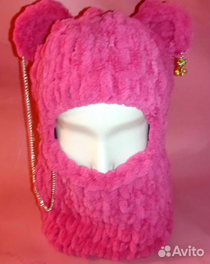 Балаклава шапка с ушками