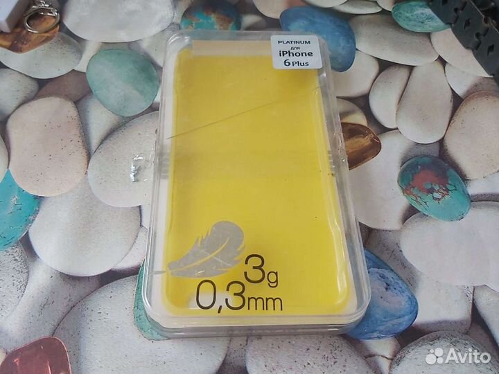 Чехол на iPhone 6 plus 5.5 желтый новый