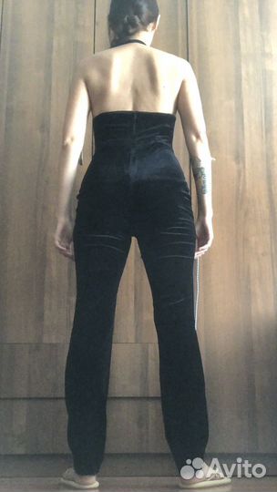 Бархатный комбинезон костюм