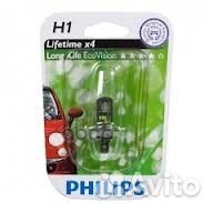Лампа H1 12V 55W P14.5s Long Life ECO (блистер