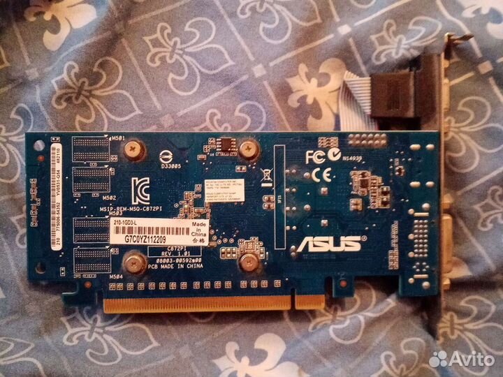 Видеокарта PCI-E asus 210-1GD3-L GeForce 210 /1Gb