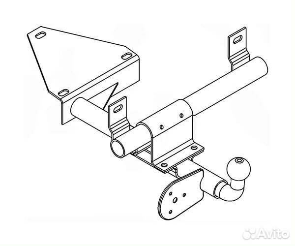 Фаркоп тип шара H Kalina 1119 / Kalina 2 2192 h