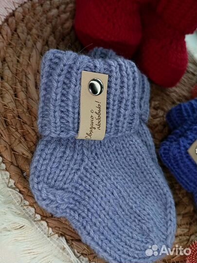 Вязаный набор слоников ручной работы