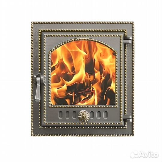 Дверь для Камина каминная 210 (Бронза) везувий