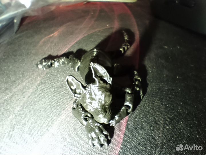 Флекси кот напечатанный на 3Д принтере