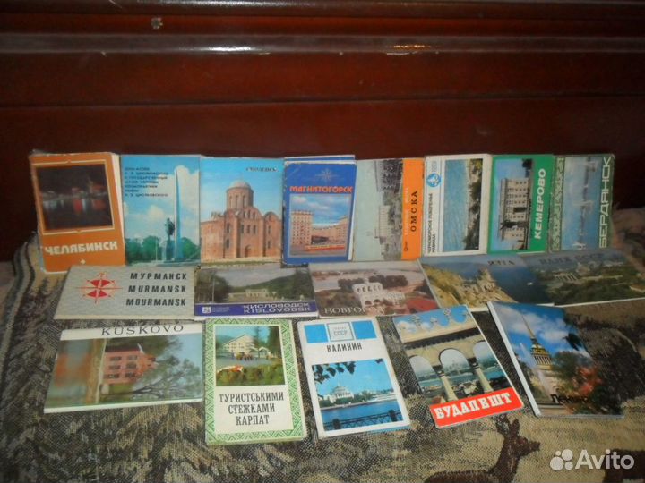 Комплекты открыток - города,музеи,Ленин и др