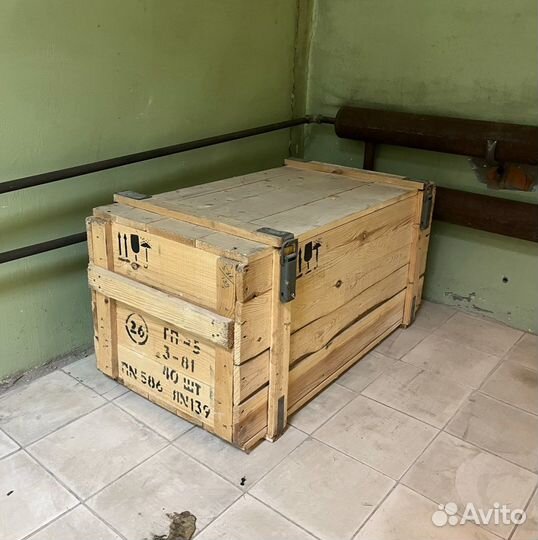 Ящик деревянный военный