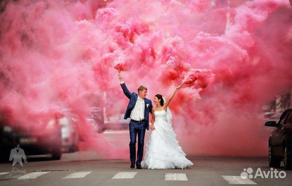 Цветной дым разные цвета