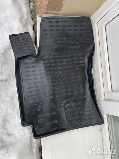 Резиновые коврики hyundai getz